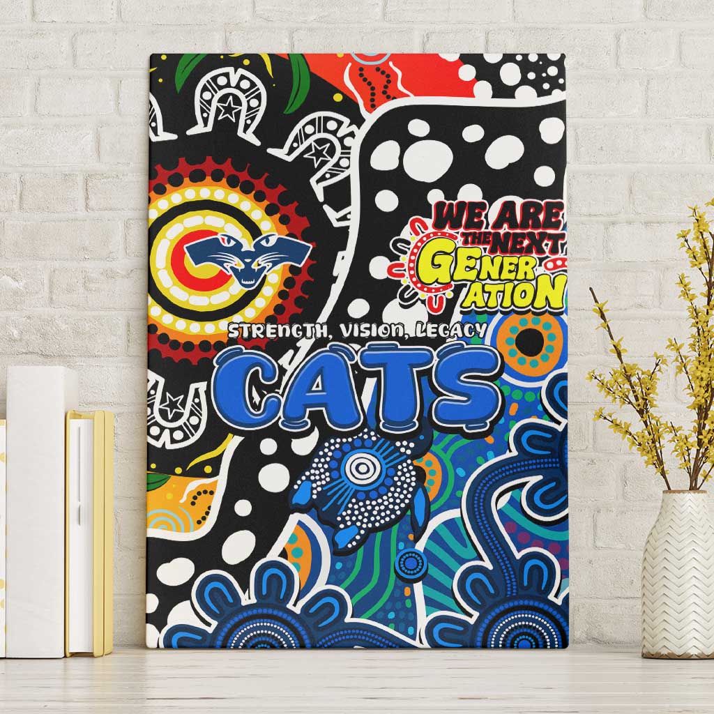 Cats AFL Celebrating 50 Years of Naidoc Canvas Wall Art NAIDOC Week 2025 Aboriginal