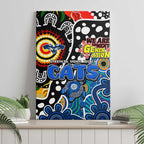 Cats AFL Celebrating 50 Years of Naidoc Canvas Wall Art NAIDOC Week 2025 Aboriginal