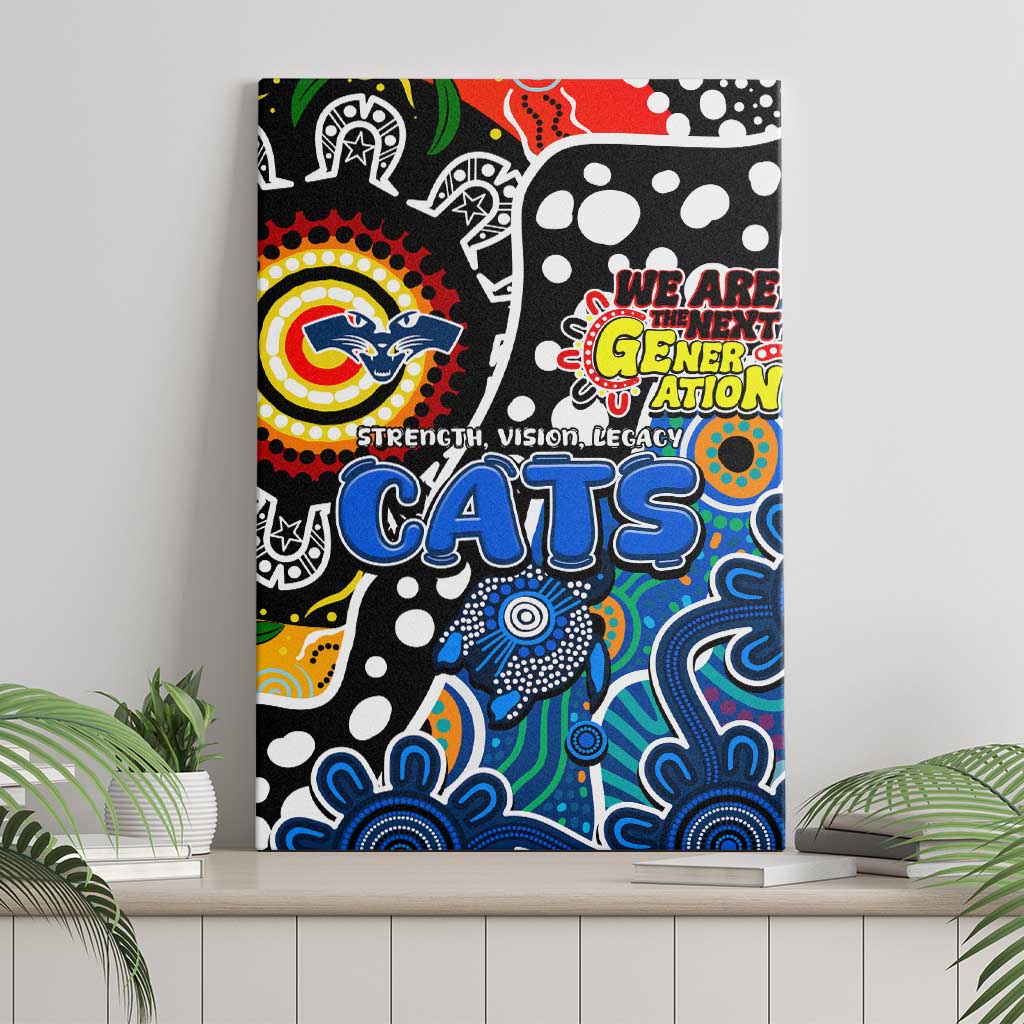 Cats AFL Celebrating 50 Years of Naidoc Canvas Wall Art NAIDOC Week 2025 Aboriginal