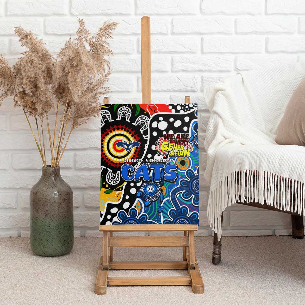 Cats AFL Celebrating 50 Years of Naidoc Canvas Wall Art NAIDOC Week 2025 Aboriginal