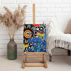 Cats AFL Celebrating 50 Years of Naidoc Canvas Wall Art NAIDOC Week 2025 Aboriginal