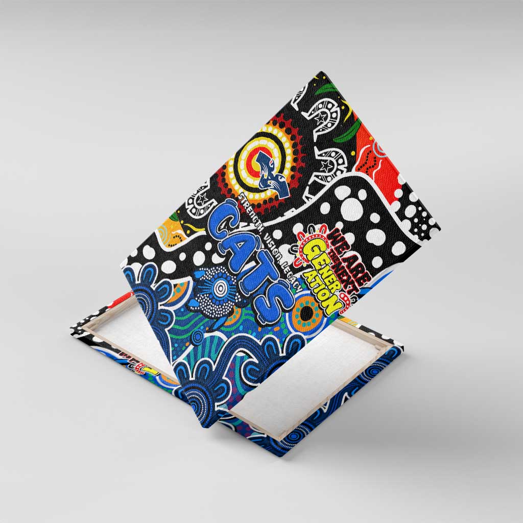 Cats AFL Celebrating 50 Years of Naidoc Canvas Wall Art NAIDOC Week 2025 Aboriginal