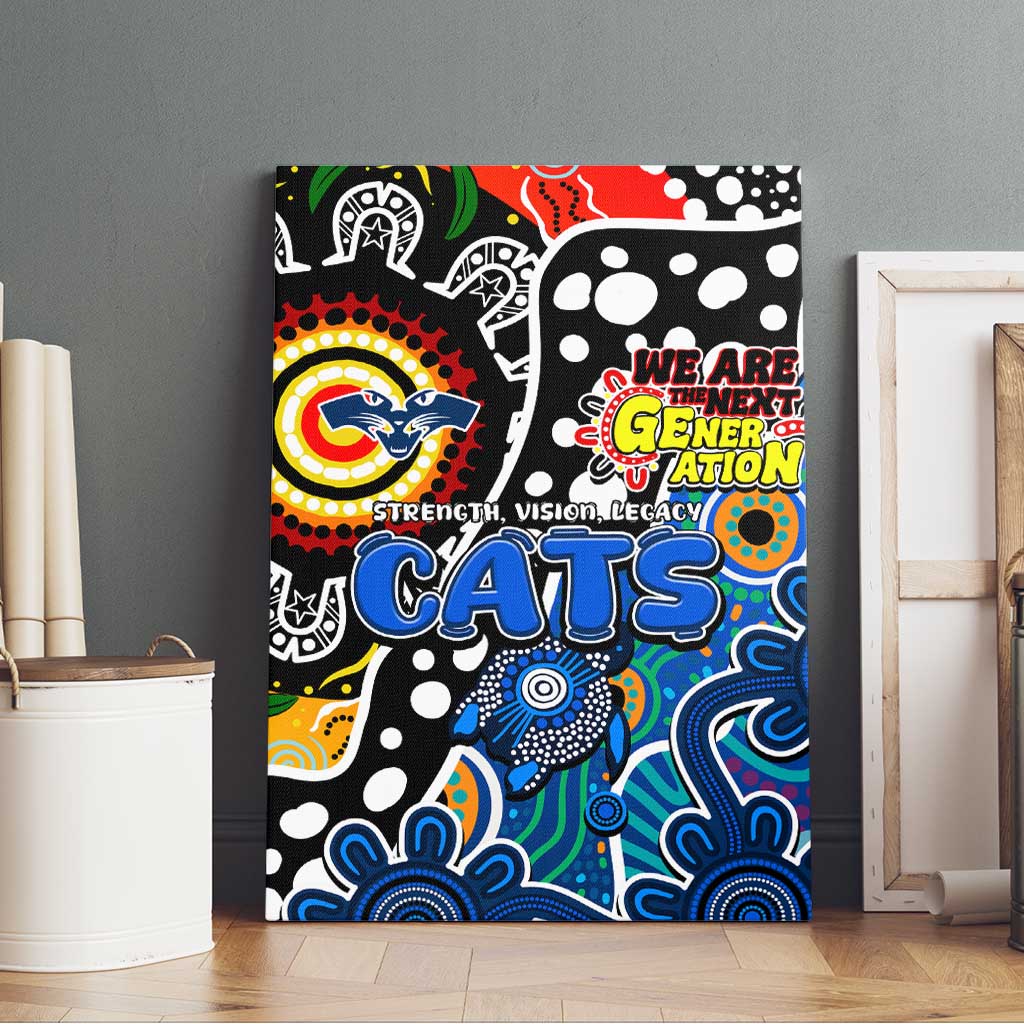 Cats AFL Celebrating 50 Years of Naidoc Canvas Wall Art NAIDOC Week 2025 Aboriginal