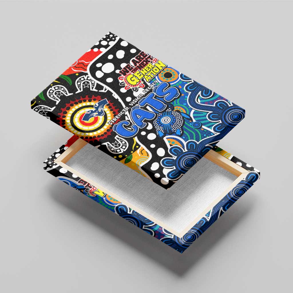 Cats AFL Celebrating 50 Years of Naidoc Canvas Wall Art NAIDOC Week 2025 Aboriginal