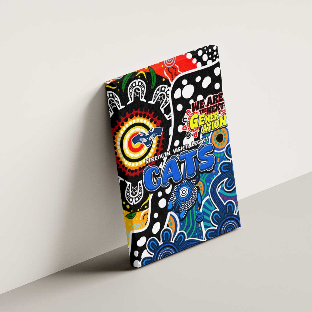 Cats AFL Celebrating 50 Years of Naidoc Canvas Wall Art NAIDOC Week 2025 Aboriginal
