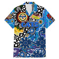 Personalised Cats AFL Celebrating 50 Years of Naidoc Family Matching Mermaid Dress and Hawaiian Shirt NAIDOC Week 2025 Aboriginal