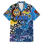 Personalised Cats AFL Celebrating 50 Years of Naidoc Family Matching Mermaid Dress and Hawaiian Shirt NAIDOC Week 2025 Aboriginal