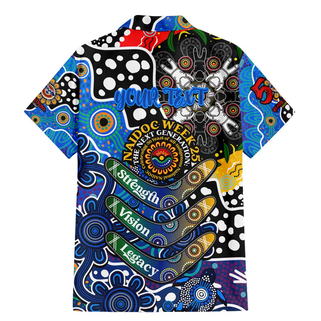 Personalised Cats AFL Celebrating 50 Years of Naidoc Family Matching Mermaid Dress and Hawaiian Shirt NAIDOC Week 2025 Aboriginal