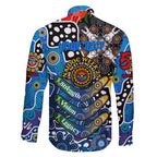 Personalised Cats AFL Celebrating 50 Years of Naidoc Family Matching Off Shoulder Maxi Dress and Hawaiian Shirt NAIDOC Week 2025 Aboriginal