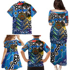 Personalised Cats AFL Celebrating 50 Years of Naidoc Family Matching Puletasi and Hawaiian Shirt NAIDOC Week 2025 Aboriginal