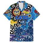 Personalised Cats AFL Celebrating 50 Years of Naidoc Family Matching Summer Maxi Dress and Hawaiian Shirt NAIDOC Week 2025 Aboriginal
