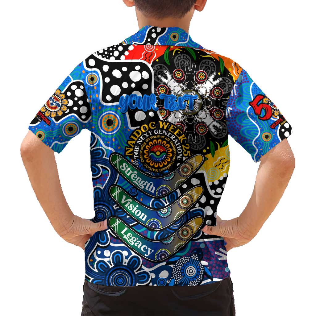 Personalised Cats AFL Celebrating 50 Years of Naidoc Family Matching Tank Maxi Dress and Hawaiian Shirt NAIDOC Week 2025 Aboriginal