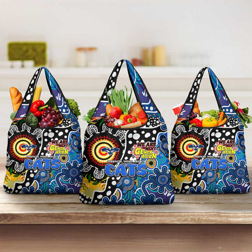Cats AFL Celebrating 50 Years of Naidoc Grocery Bag NAIDOC Week 2025 Aboriginal