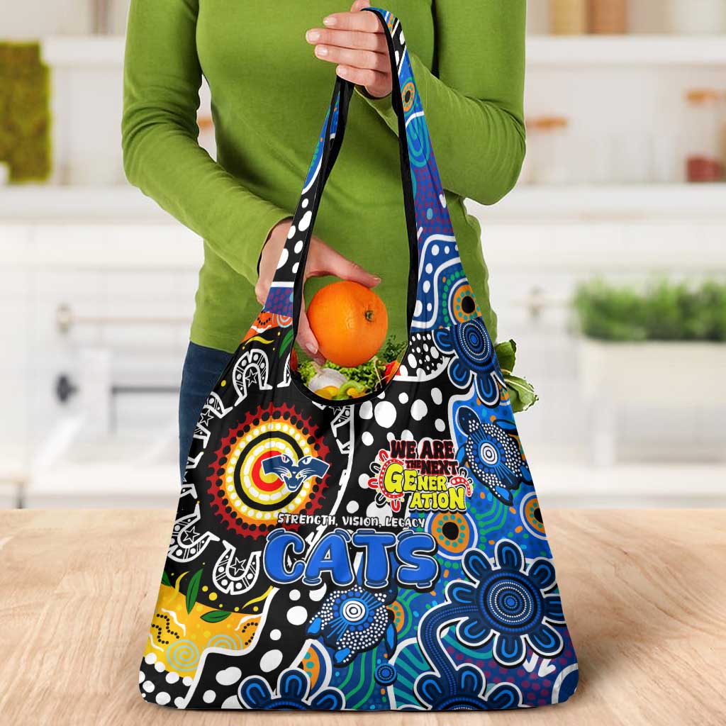 Cats AFL Celebrating 50 Years of Naidoc Grocery Bag NAIDOC Week 2025 Aboriginal