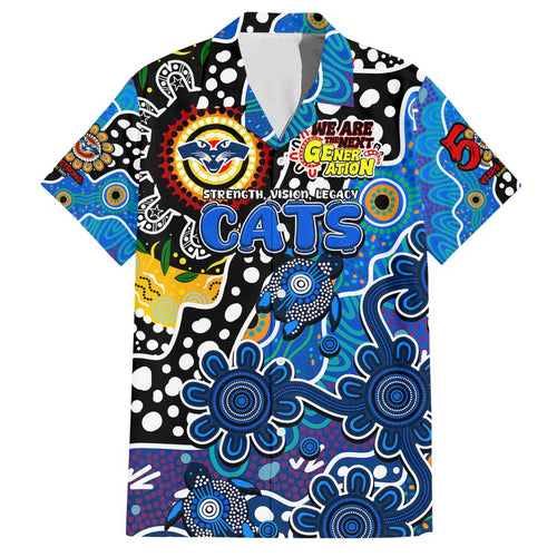 Personalised Cats AFL Celebrating 50 Years of Naidoc Hawaiian Shirt NAIDOC Week 2025 Aboriginal