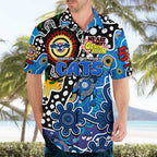 Personalised Cats AFL Celebrating 50 Years of Naidoc Hawaiian Shirt NAIDOC Week 2025 Aboriginal