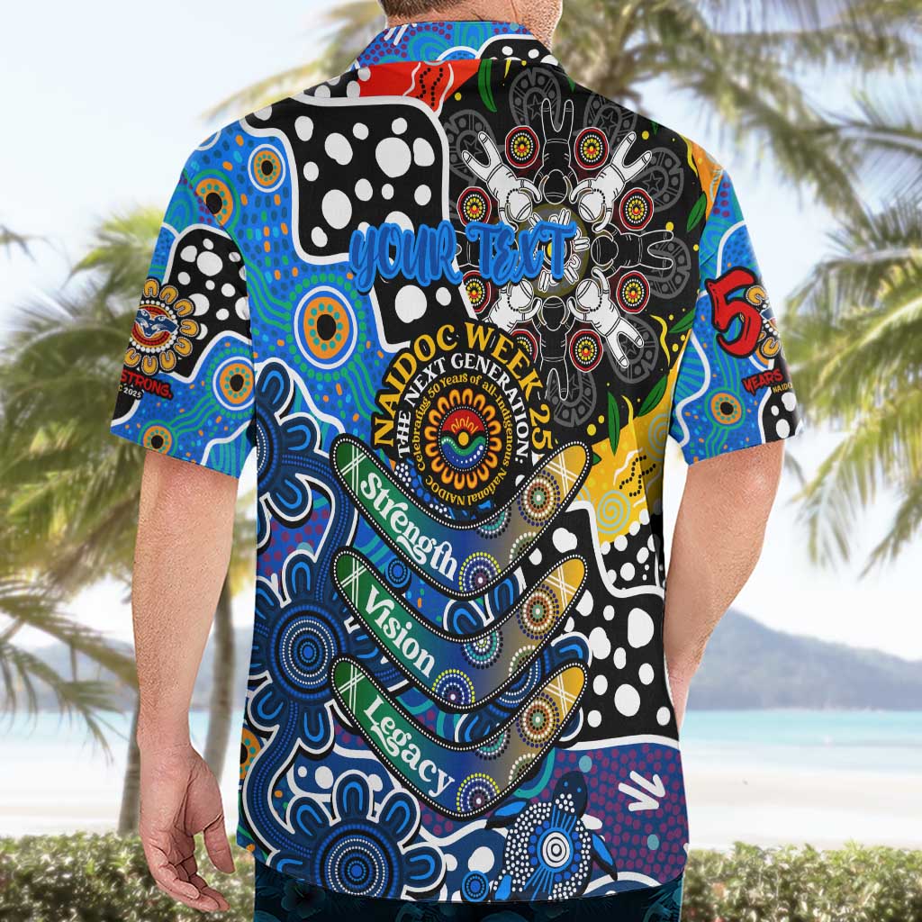 Personalised Cats AFL Celebrating 50 Years of Naidoc Hawaiian Shirt NAIDOC Week 2025 Aboriginal