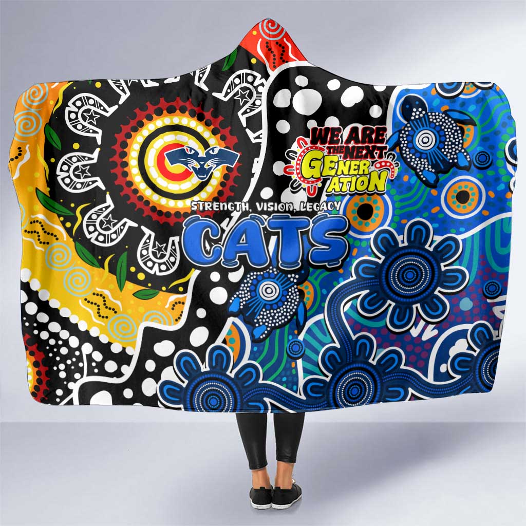 Cats AFL Celebrating 50 Years of Naidoc Hooded Blanket NAIDOC Week 2025 Aboriginal