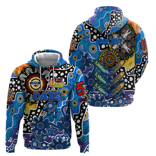 Personalised Cats AFL Celebrating 50 Years of Naidoc Hoodie NAIDOC Week 2025 Aboriginal