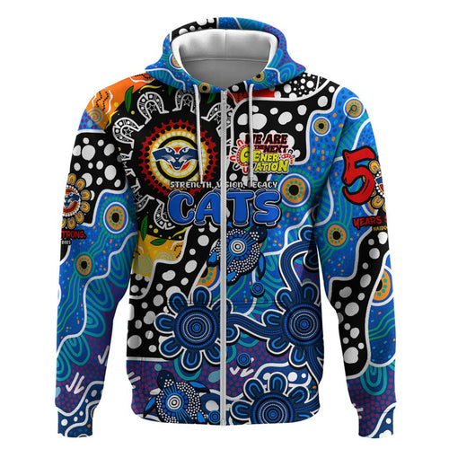 Personalised Cats AFL Celebrating 50 Years of Naidoc Hoodie NAIDOC Week 2025 Aboriginal
