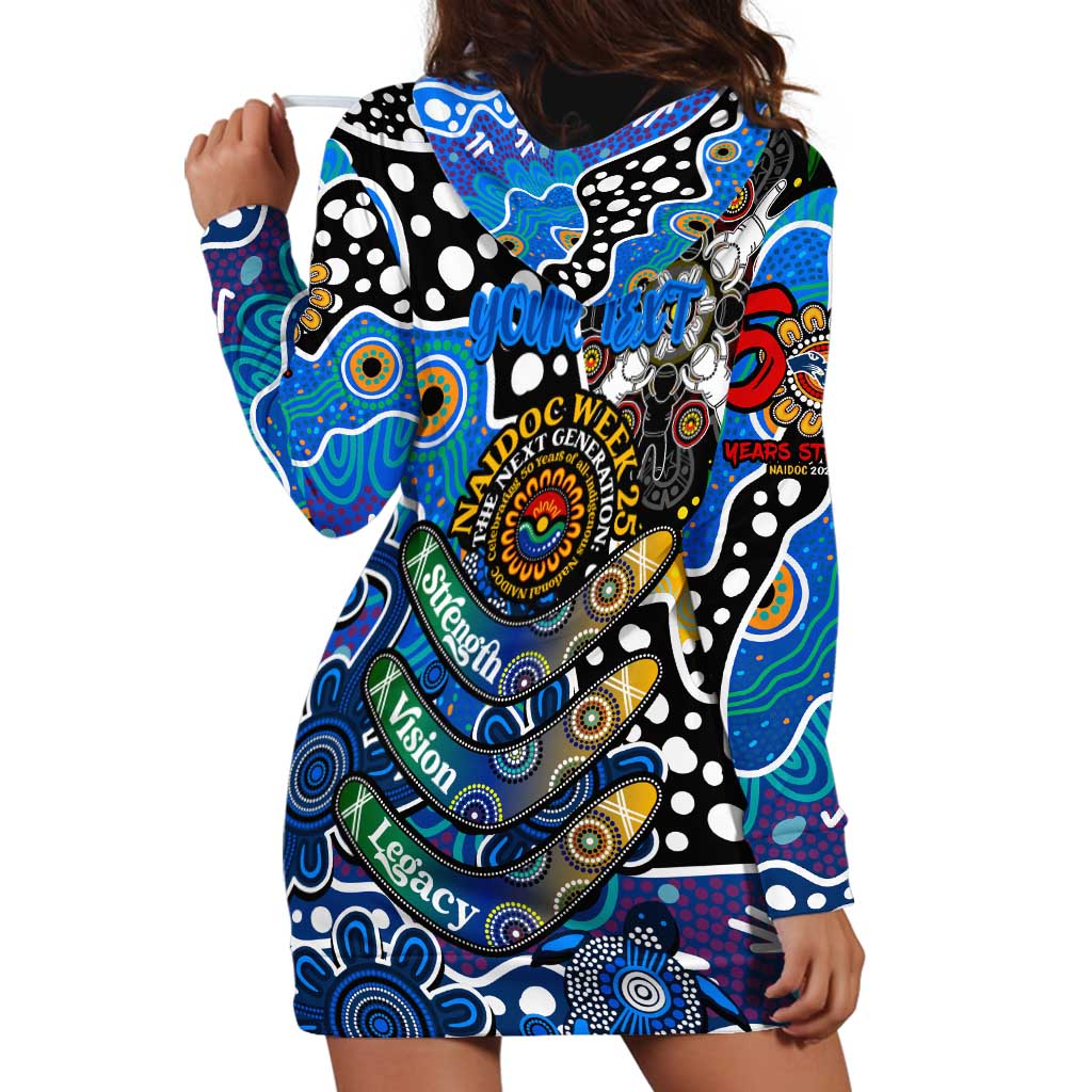 Personalised Cats AFL Celebrating 50 Years of Naidoc Hoodie Dress NAIDOC Week 2025 Aboriginal