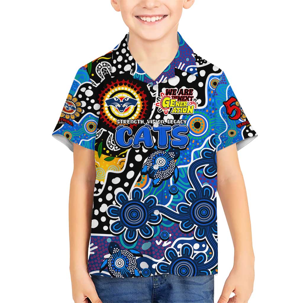 Personalised Cats AFL Celebrating 50 Years of Naidoc Kid Hawaiian Shirt NAIDOC Week 2025 Aboriginal