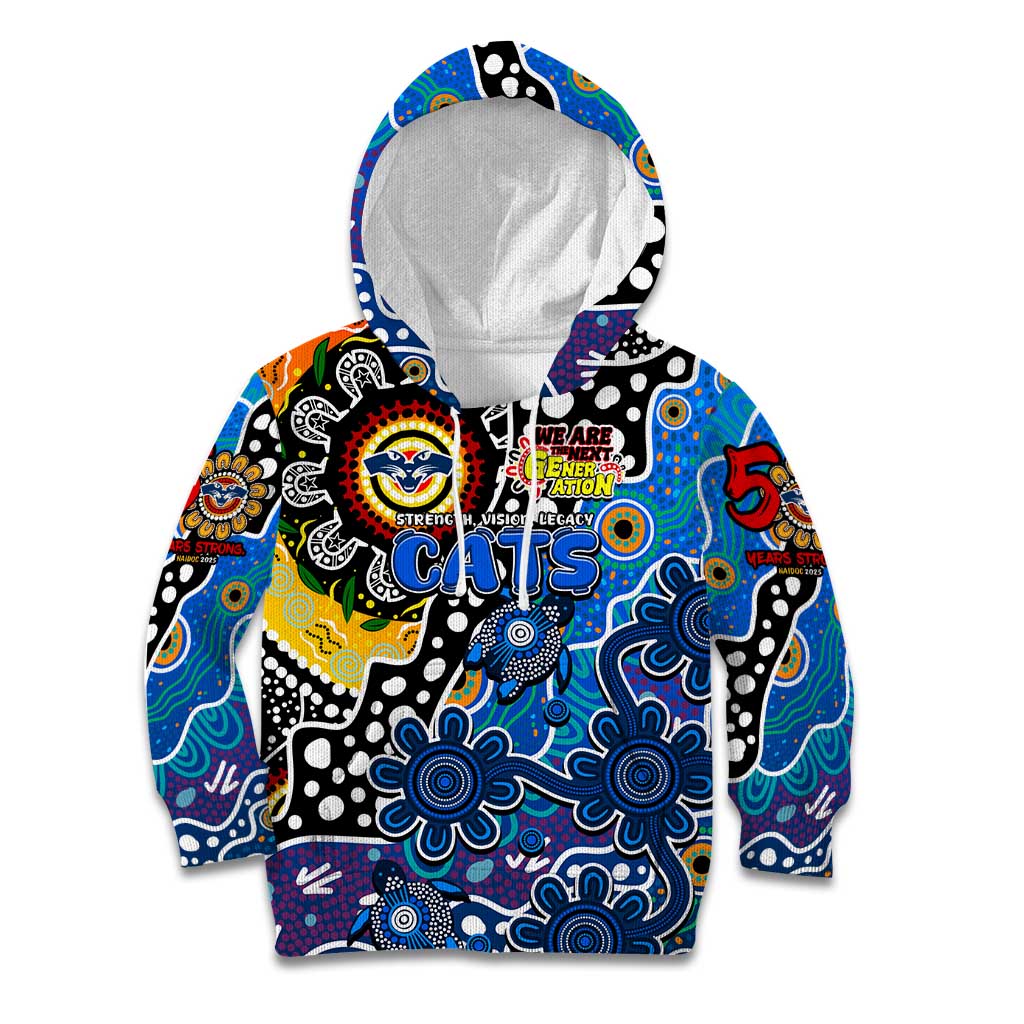 Personalised Cats AFL Celebrating 50 Years of Naidoc Kid Hoodie NAIDOC Week 2025 Aboriginal