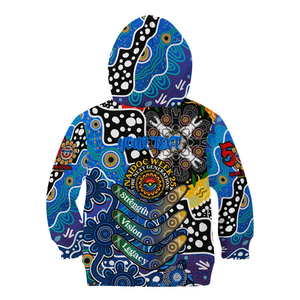 Personalised Cats AFL Celebrating 50 Years of Naidoc Kid Hoodie NAIDOC Week 2025 Aboriginal
