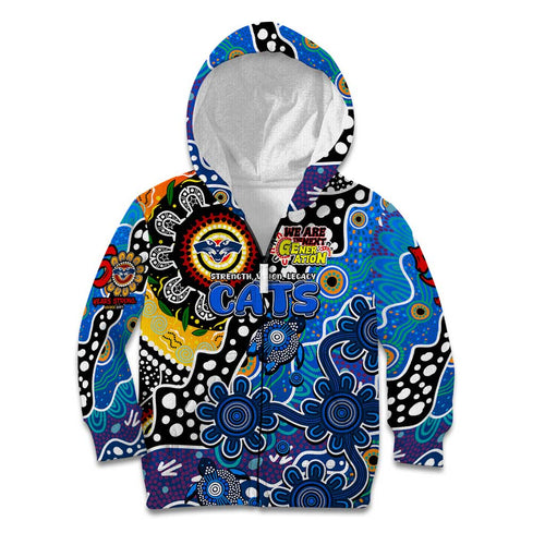 Personalised Cats AFL Celebrating 50 Years of Naidoc Kid Hoodie NAIDOC Week 2025 Aboriginal