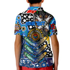 Personalised Cats AFL Celebrating 50 Years of Naidoc Kid Polo Shirt NAIDOC Week 2025 Aboriginal