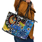 Cats AFL Celebrating 50 Years of Naidoc Leather Tote Bag NAIDOC Week 2025 Aboriginal