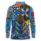 Personalised Cats AFL Celebrating 50 Years of Naidoc Long Sleeve Polo Shirt NAIDOC Week 2025 Aboriginal