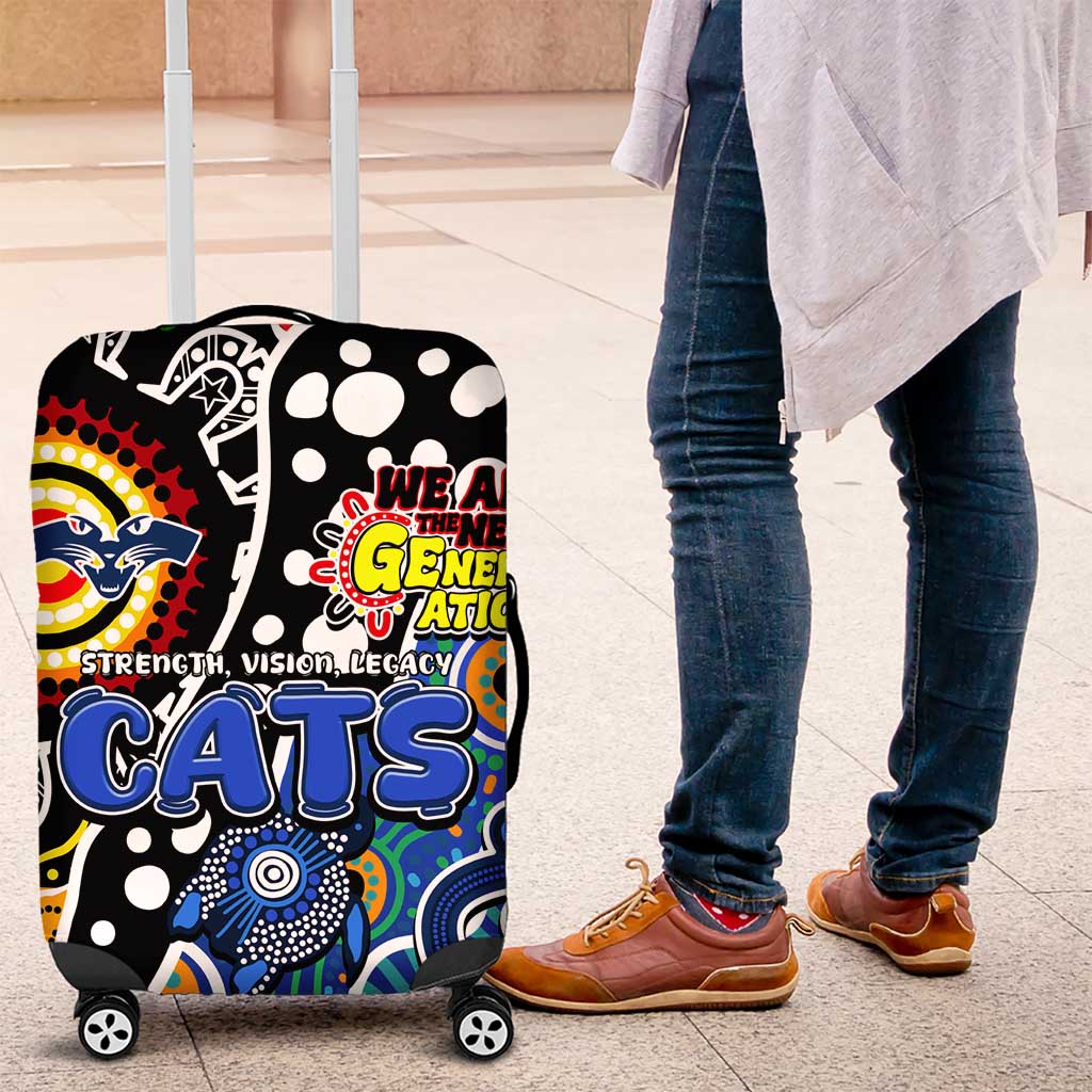 Cats AFL Celebrating 50 Years of Naidoc Luggage Cover NAIDOC Week 2025 Aboriginal