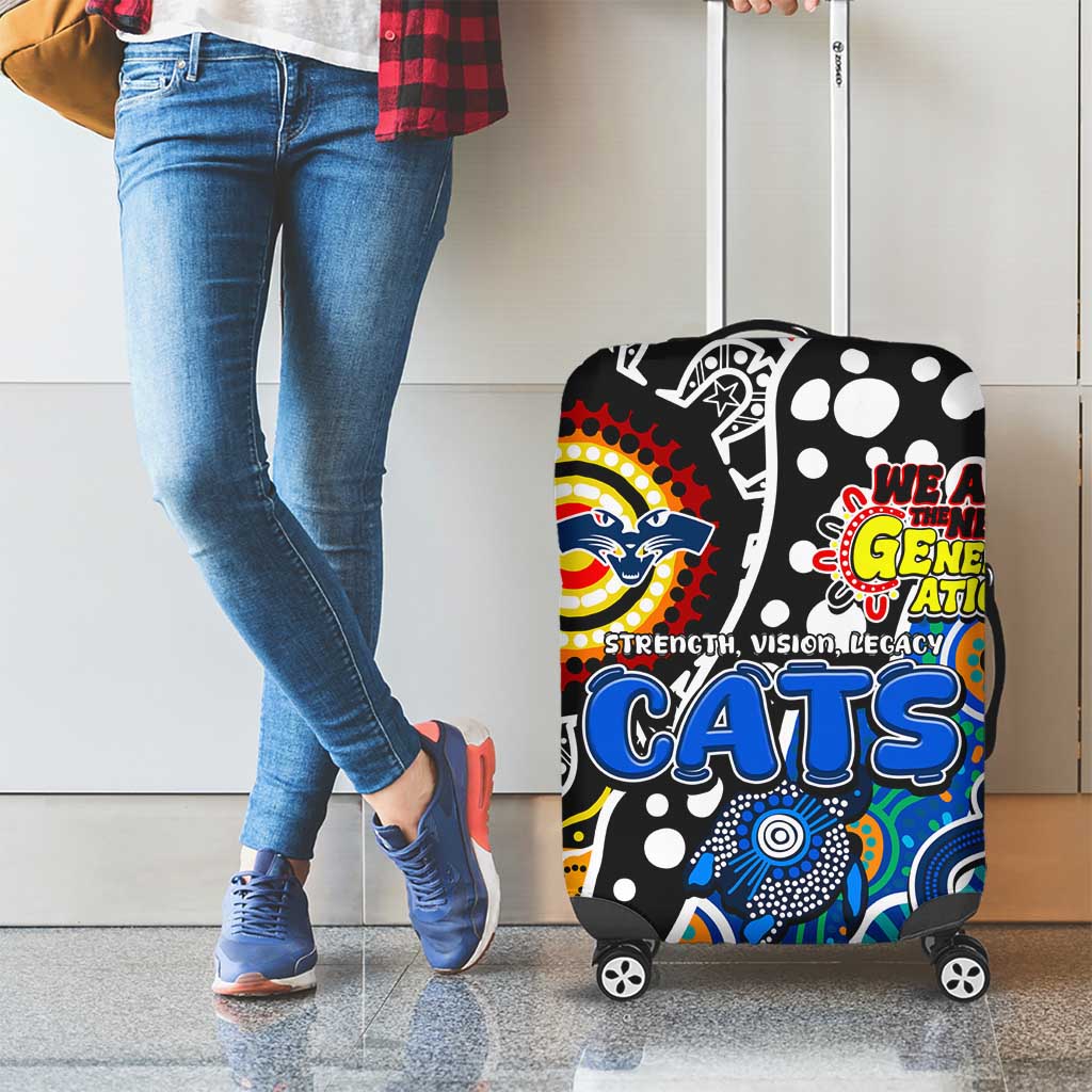 Cats AFL Celebrating 50 Years of Naidoc Luggage Cover NAIDOC Week 2025 Aboriginal