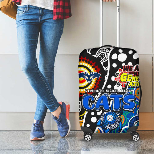 Cats AFL Celebrating 50 Years of Naidoc Luggage Cover NAIDOC Week 2025 Aboriginal