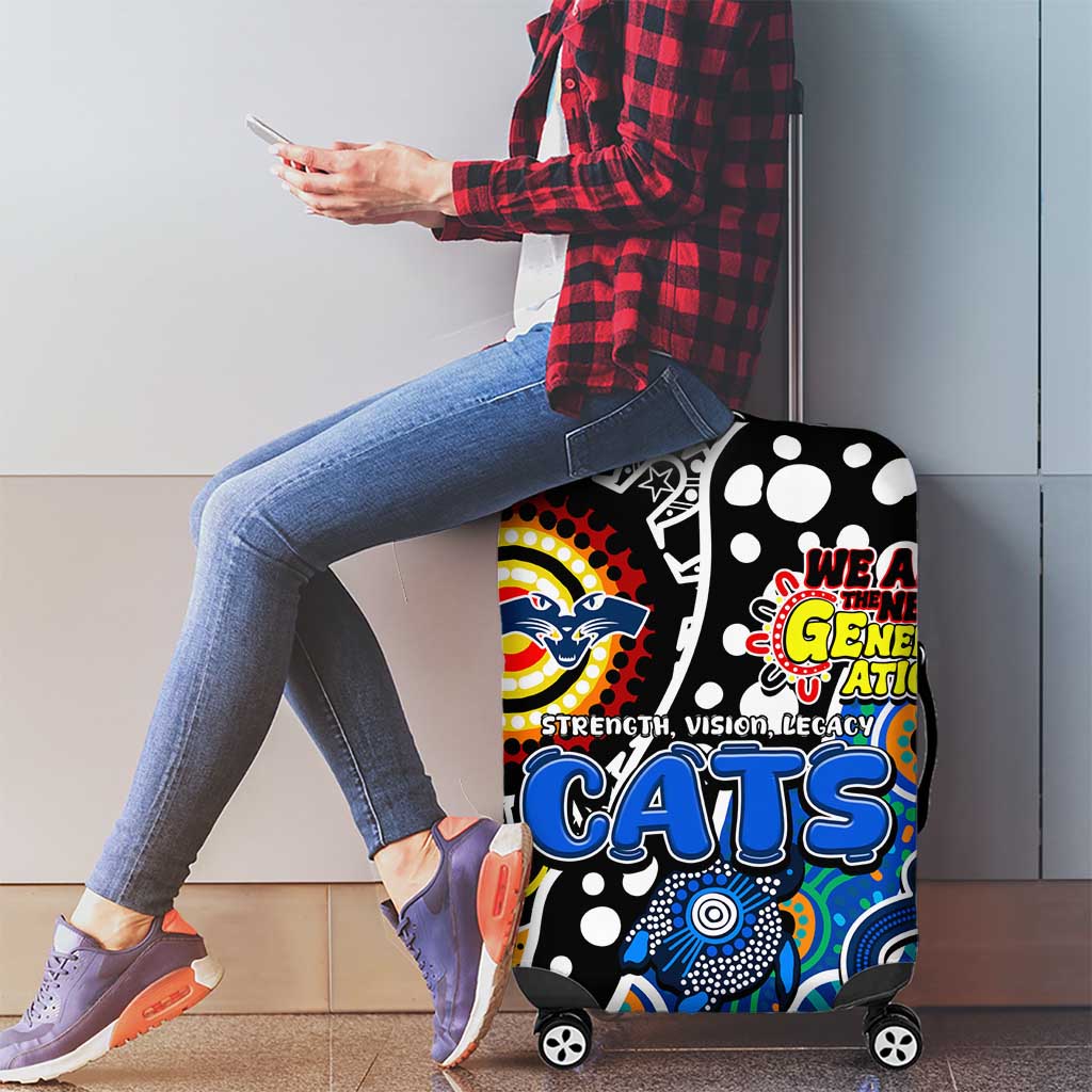 Cats AFL Celebrating 50 Years of Naidoc Luggage Cover NAIDOC Week 2025 Aboriginal