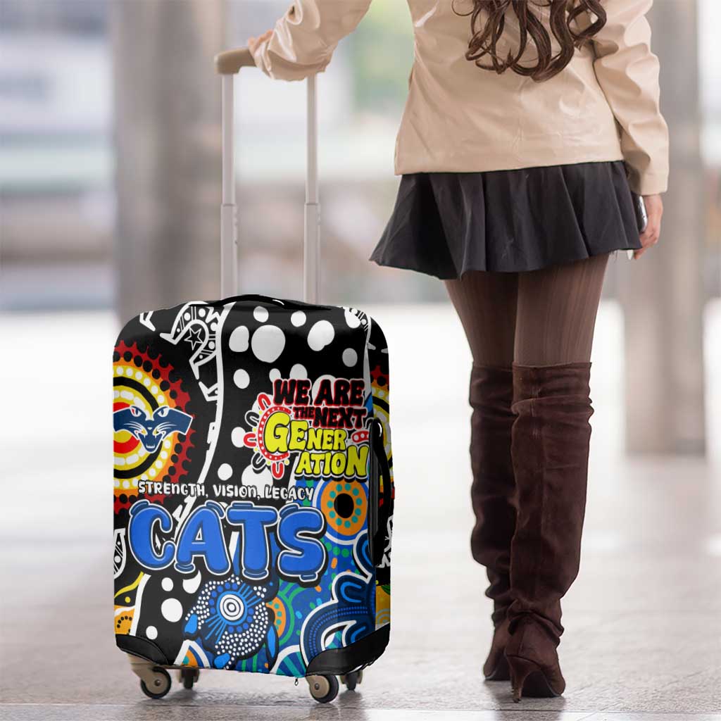 Cats AFL Celebrating 50 Years of Naidoc Luggage Cover NAIDOC Week 2025 Aboriginal