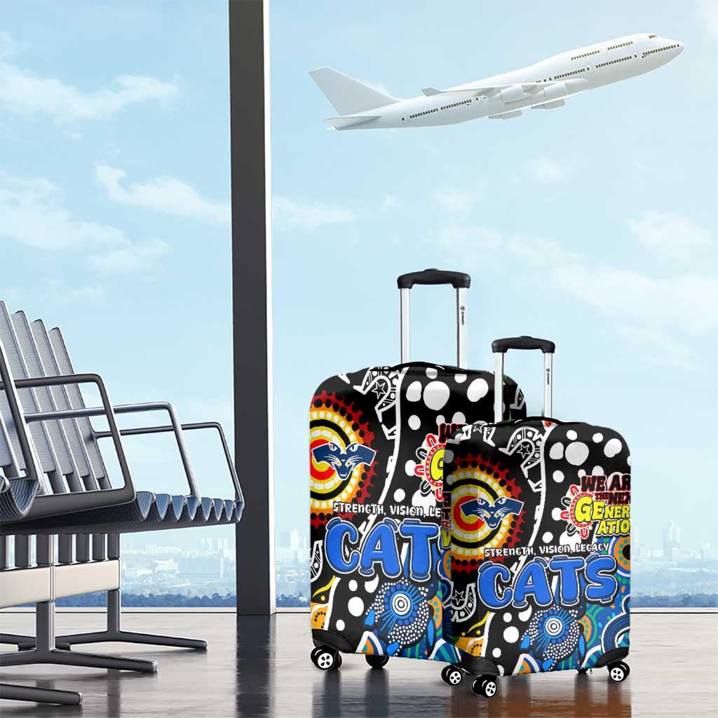 Cats AFL Celebrating 50 Years of Naidoc Luggage Cover NAIDOC Week 2025 Aboriginal