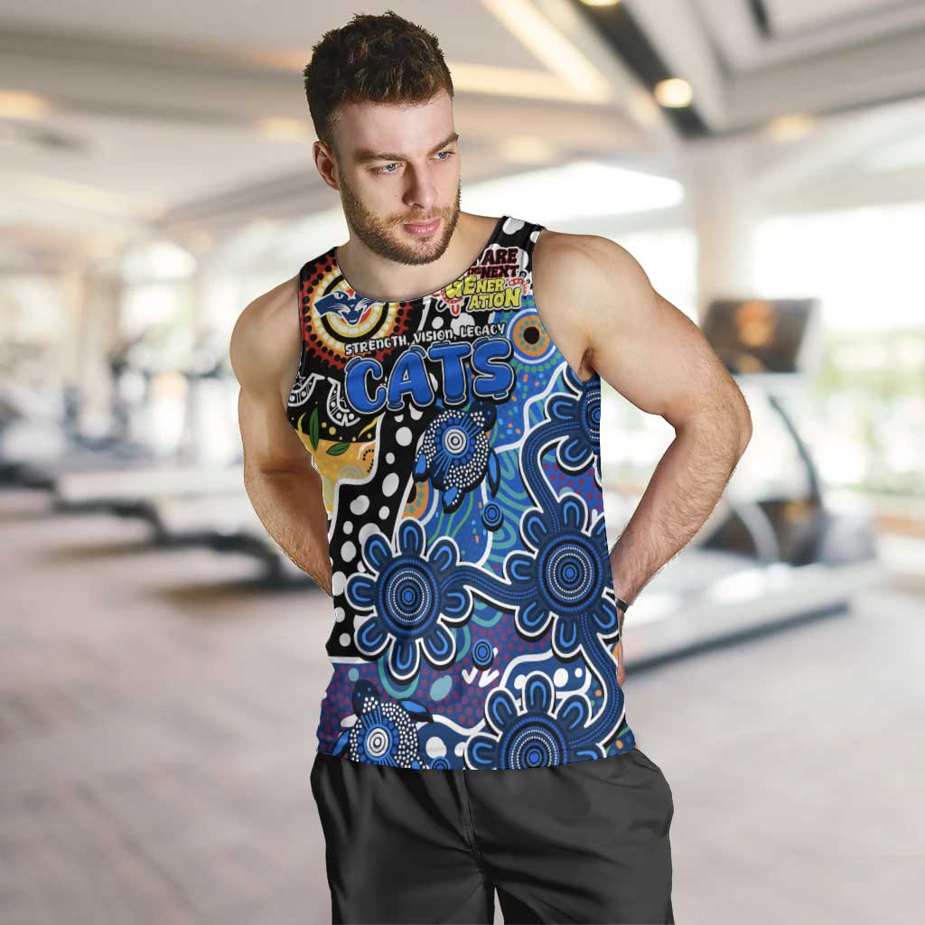 Personalised Cats AFL Celebrating 50 Years of Naidoc Men Tank Top NAIDOC Week 2025 Aboriginal
