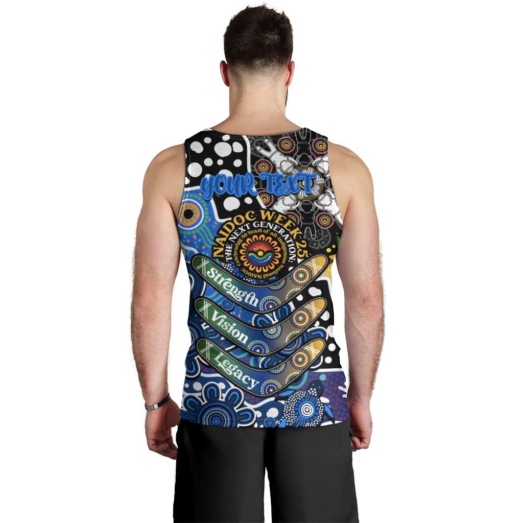 Personalised Cats AFL Celebrating 50 Years of Naidoc Men Tank Top NAIDOC Week 2025 Aboriginal