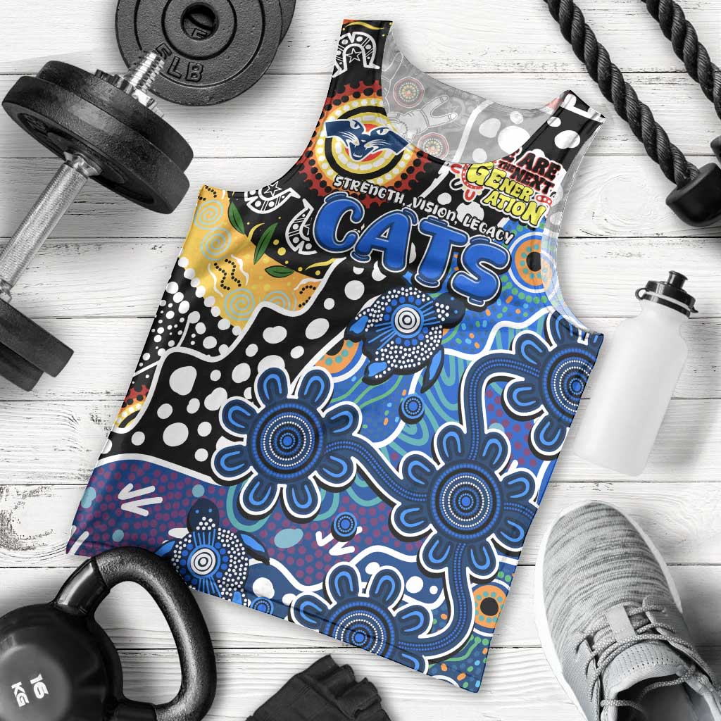 Personalised Cats AFL Celebrating 50 Years of Naidoc Men Tank Top NAIDOC Week 2025 Aboriginal