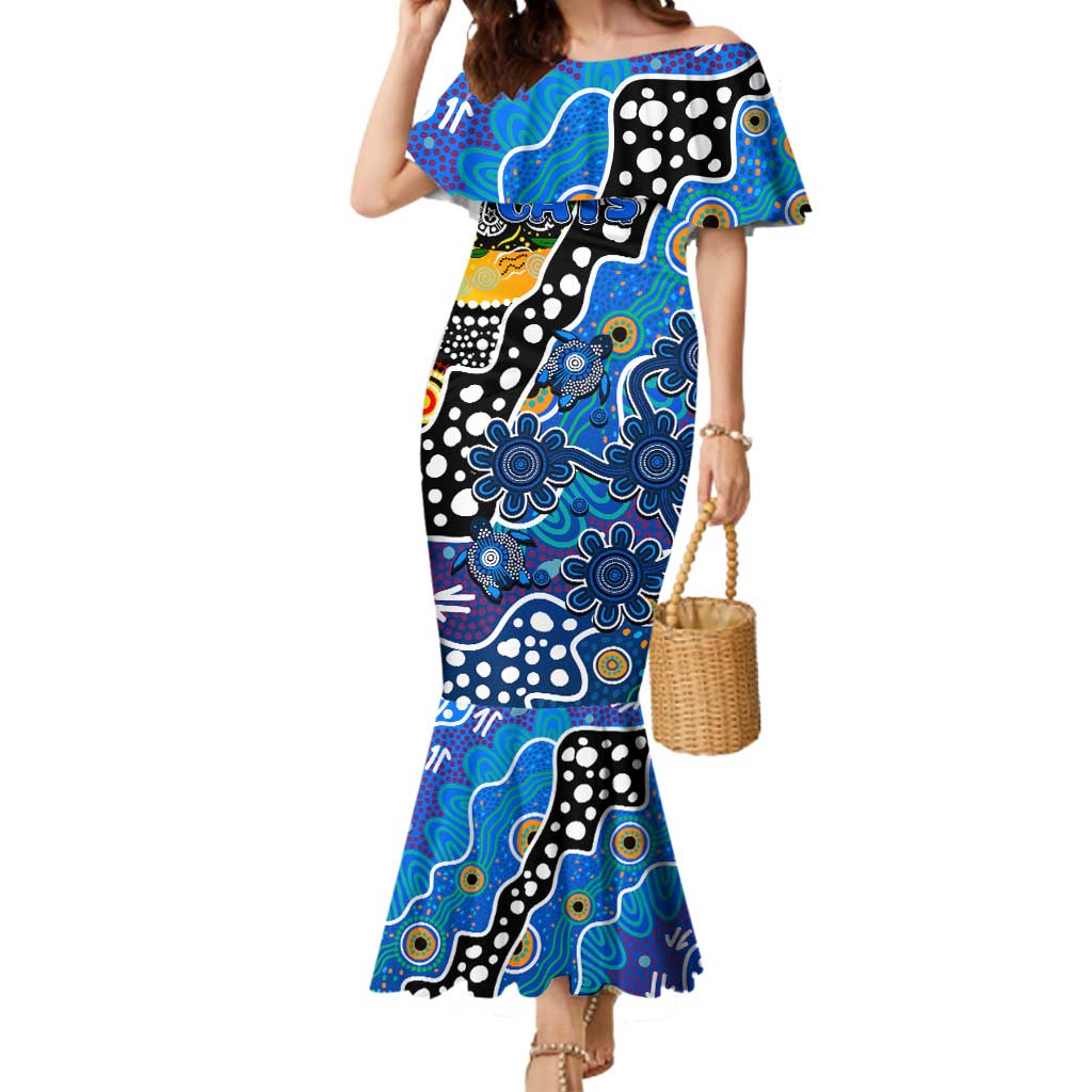 Personalised Cats AFL Celebrating 50 Years of Naidoc Mermaid Dress NAIDOC Week 2025 Aboriginal