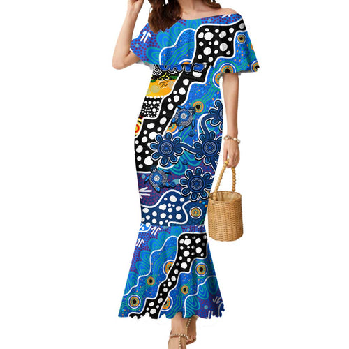 Personalised Cats AFL Celebrating 50 Years of Naidoc Mermaid Dress NAIDOC Week 2025 Aboriginal