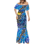 Personalised Cats AFL Celebrating 50 Years of Naidoc Mermaid Dress NAIDOC Week 2025 Aboriginal