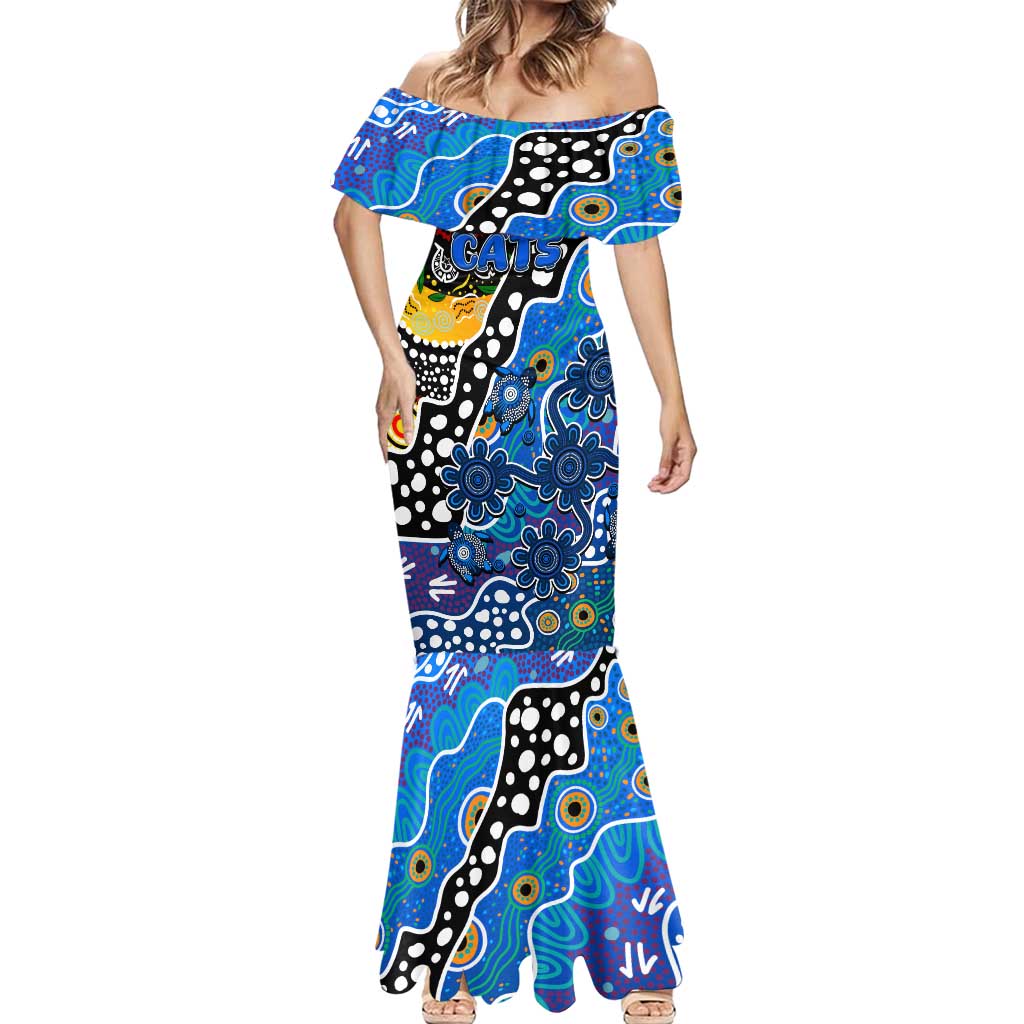Personalised Cats AFL Celebrating 50 Years of Naidoc Mermaid Dress NAIDOC Week 2025 Aboriginal