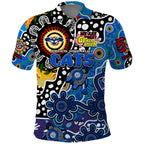 Personalised Cats AFL Celebrating 50 Years of Naidoc Polo Shirt NAIDOC Week 2025 Aboriginal