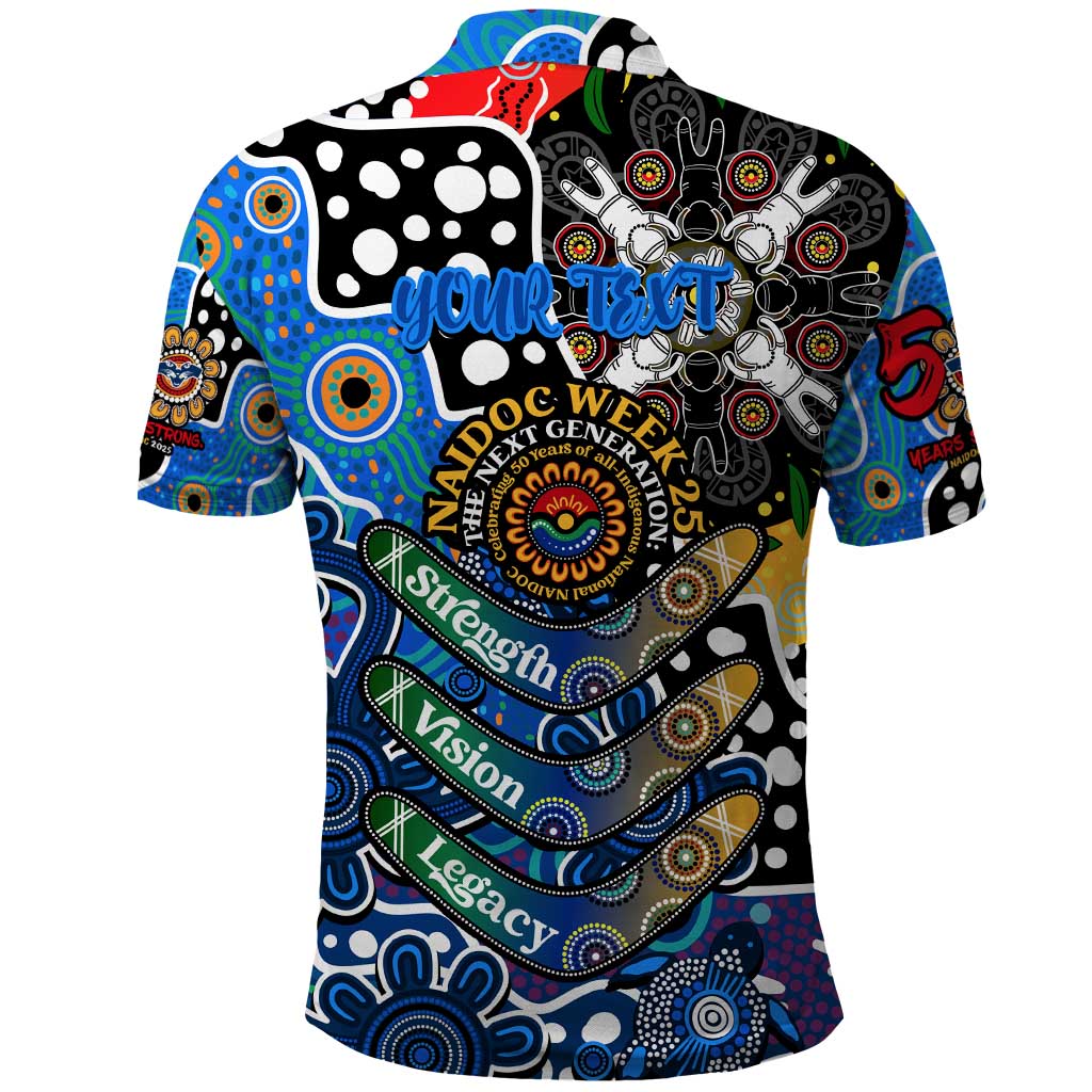 Personalised Cats AFL Celebrating 50 Years of Naidoc Polo Shirt NAIDOC Week 2025 Aboriginal