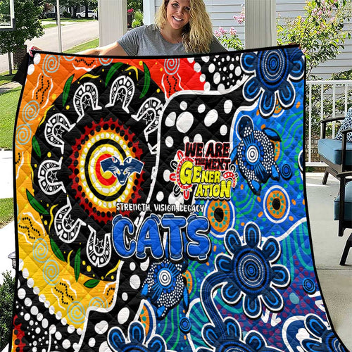 Cats AFL Celebrating 50 Years of Naidoc Quilt NAIDOC Week 2025 Aboriginal