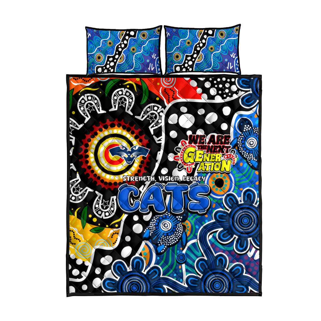 Cats AFL Celebrating 50 Years of Naidoc Quilt Bed Set NAIDOC Week 2025 Aboriginal