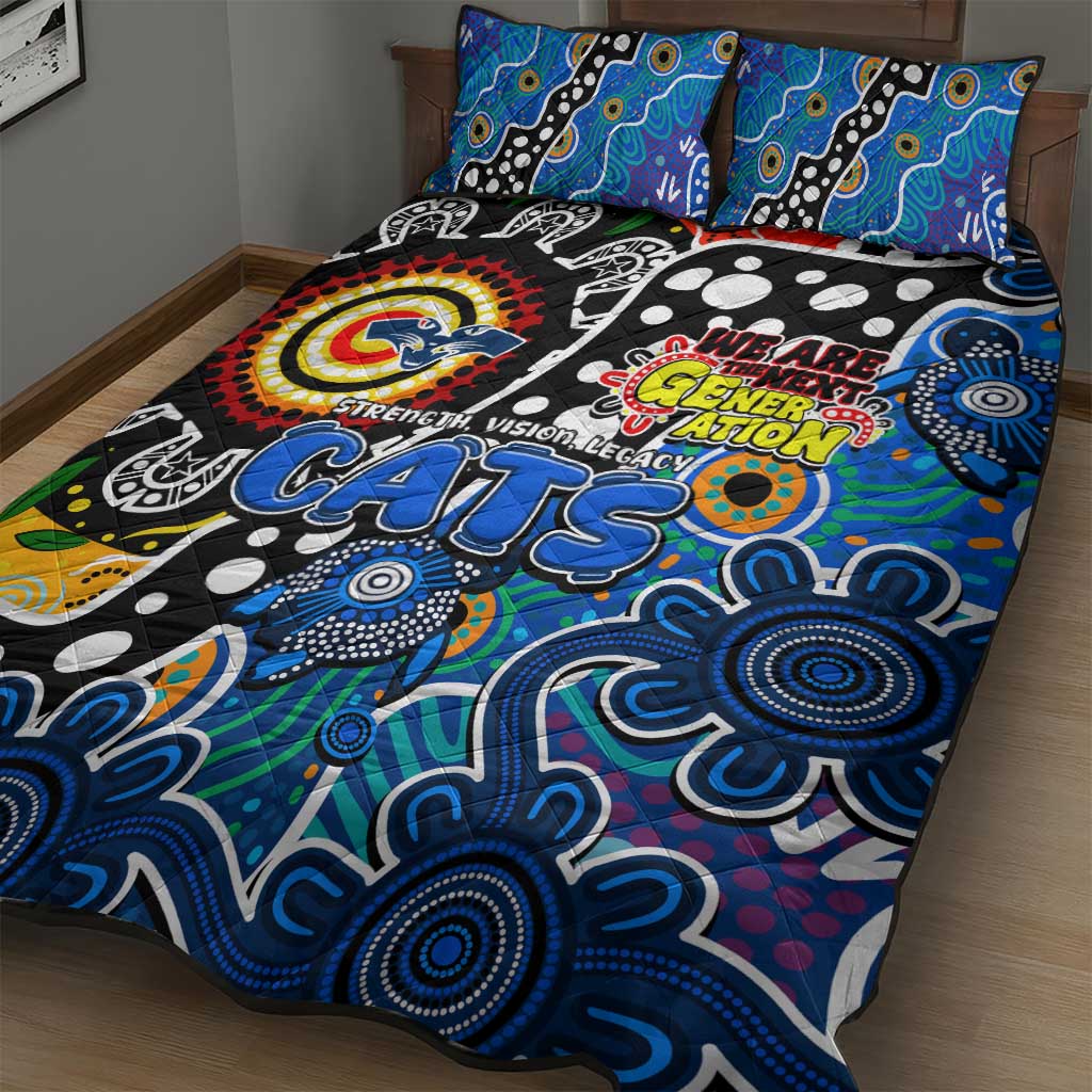 Cats AFL Celebrating 50 Years of Naidoc Quilt Bed Set NAIDOC Week 2025 Aboriginal